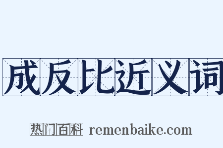 成反比近义词是什么意思的图片